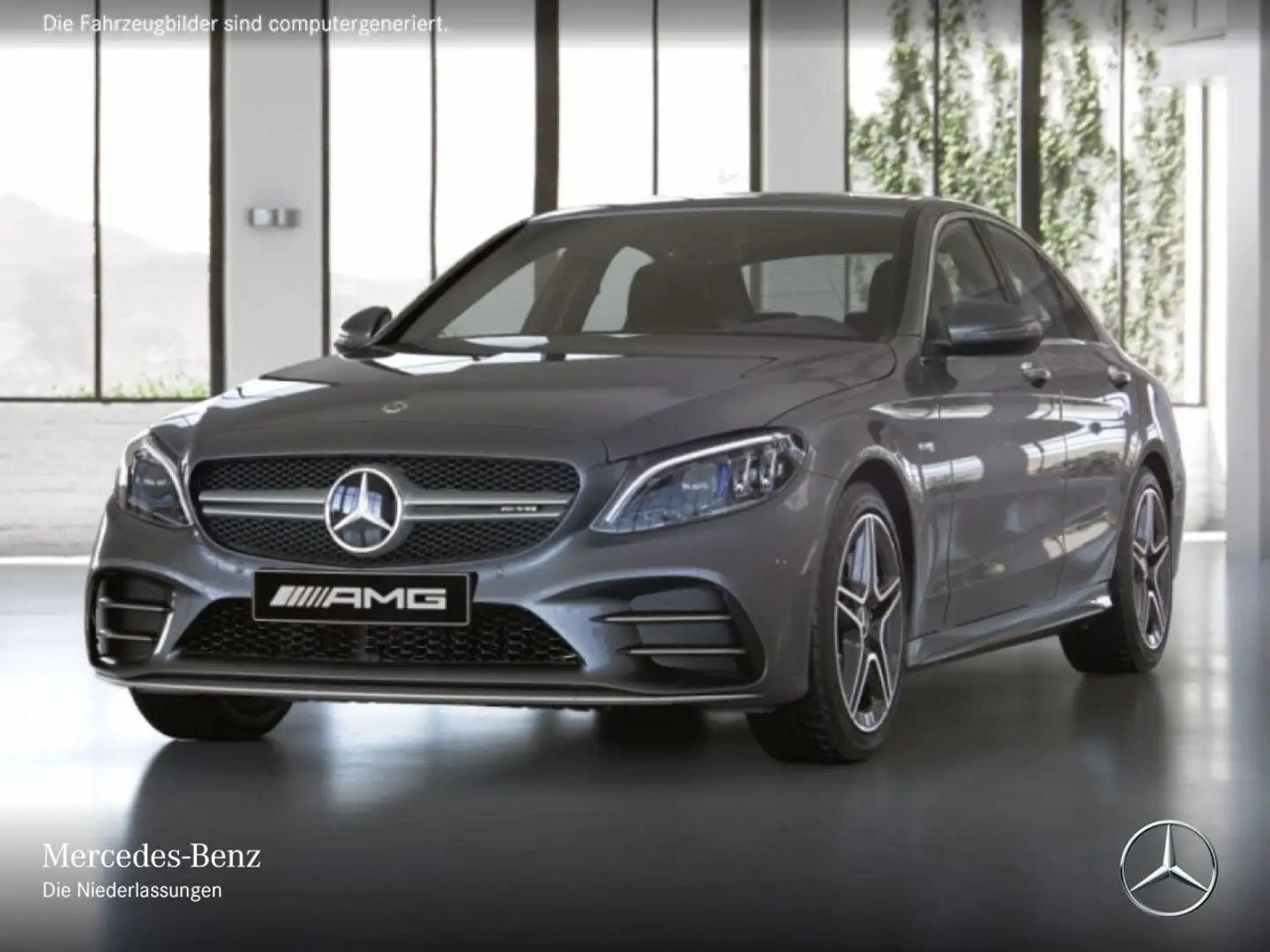 Mercedes-Benz C 43 AMG C 43 4M AMG+MULTIBEAM+FAHRASS+KAMERA+KEYLESS+9G Gris - 2