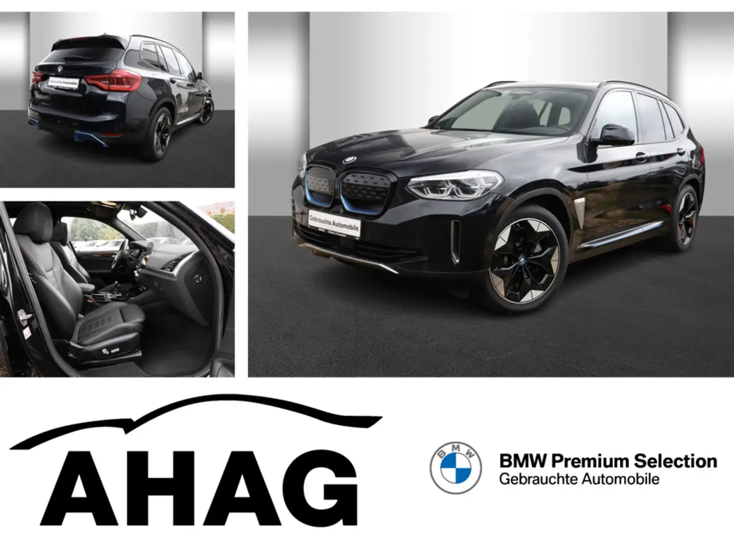 BMW iX3 ix3 80KWH IMPRESSIVE Auto EDC Klimaaut. Head-Up Schwarz - 1