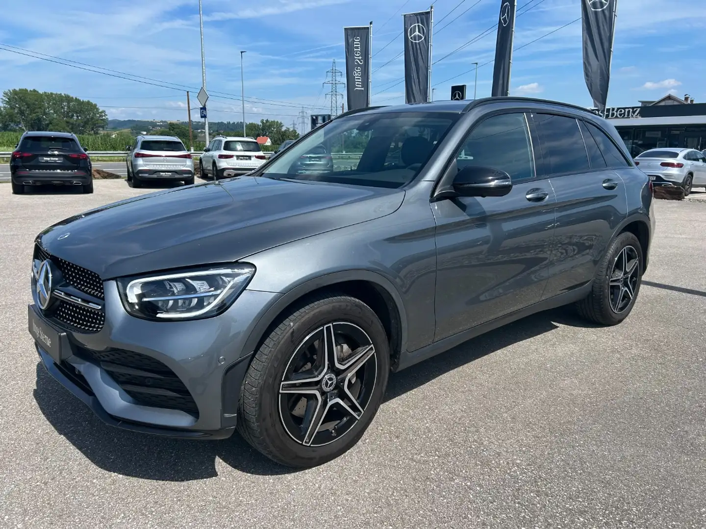 Mercedes-Benz GLC 220 d 4MATIC AMG Night MBUX Navi AUT PTS Shz Gris - 2