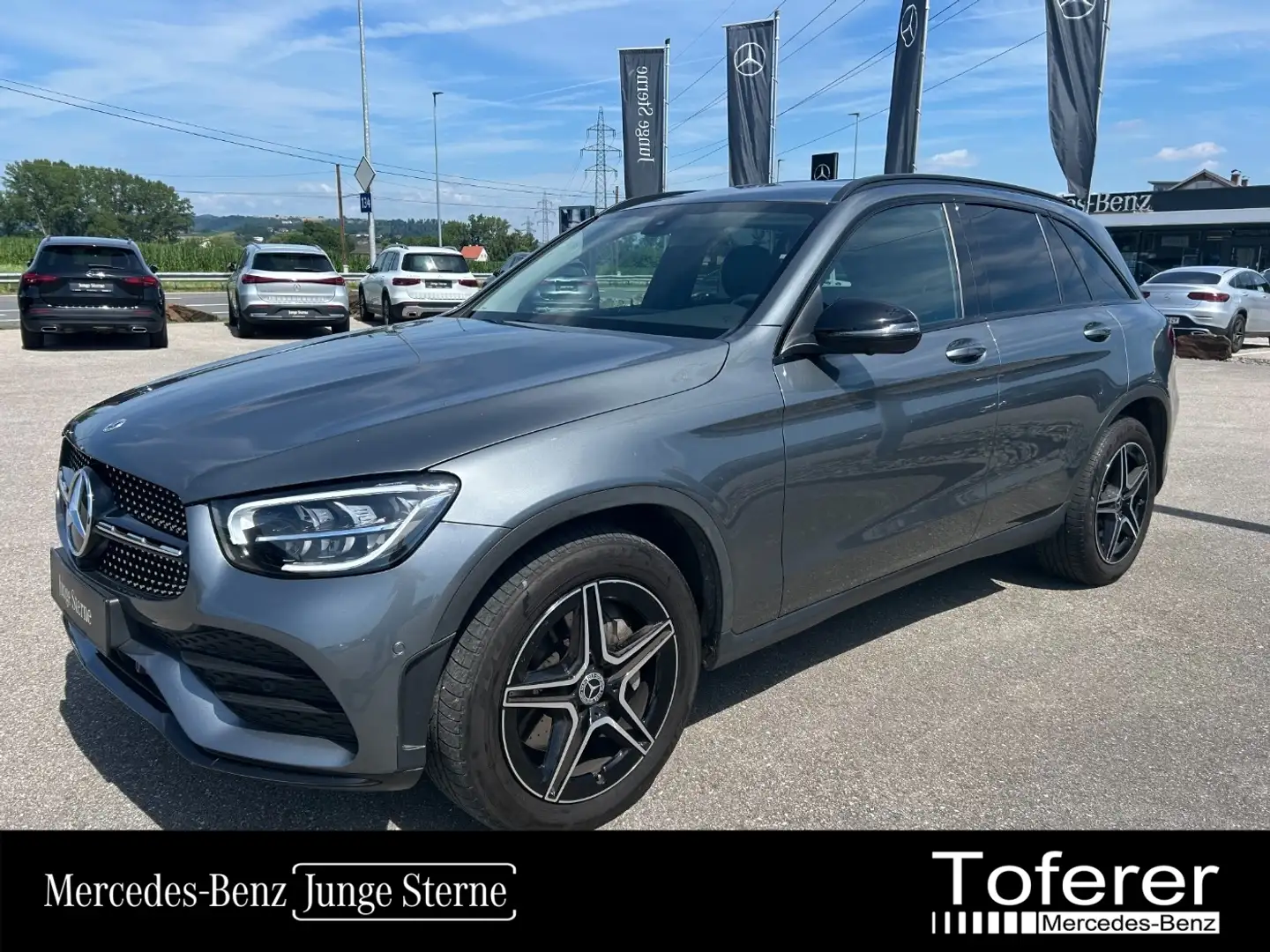 Mercedes-Benz GLC 220 d 4MATIC AMG Night MBUX Navi AUT PTS Shz Gris - 1