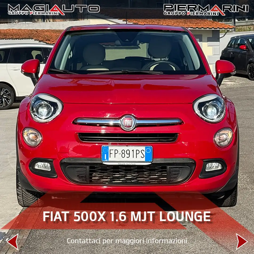Fiat 500X 1.6 MultiJet 120 CV Lounge Rosso - 2