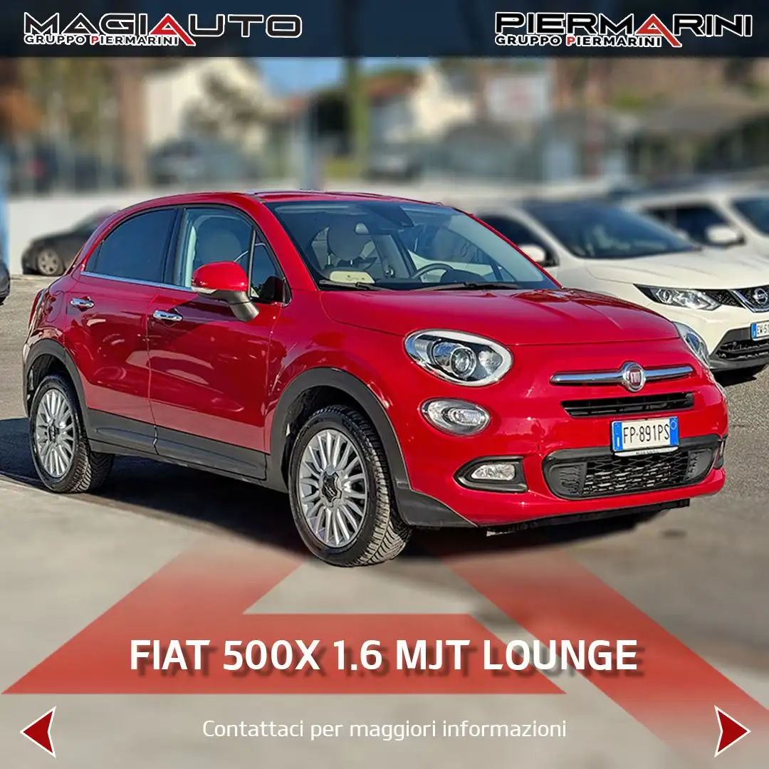 Fiat 500X 1.6 MultiJet 120 CV Lounge Rosso - 1