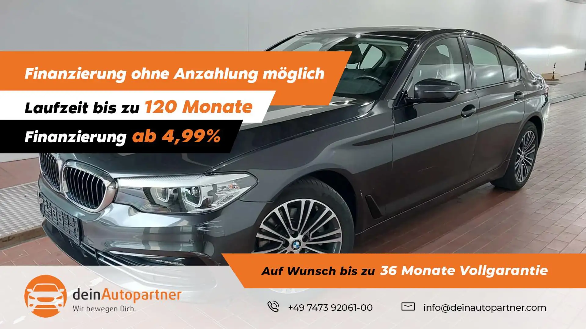 BMW 520 i Sport Line LED/LEDER/GSD/RFK/ACC/VIRTUAL COCKPIT Grau - 1