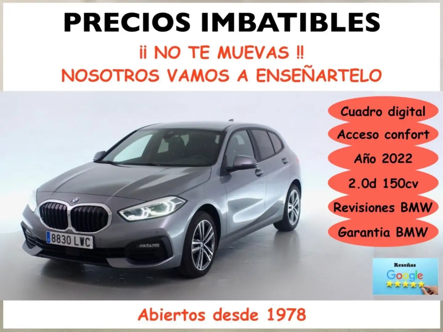 BMW 118 118dA Gris - 1
