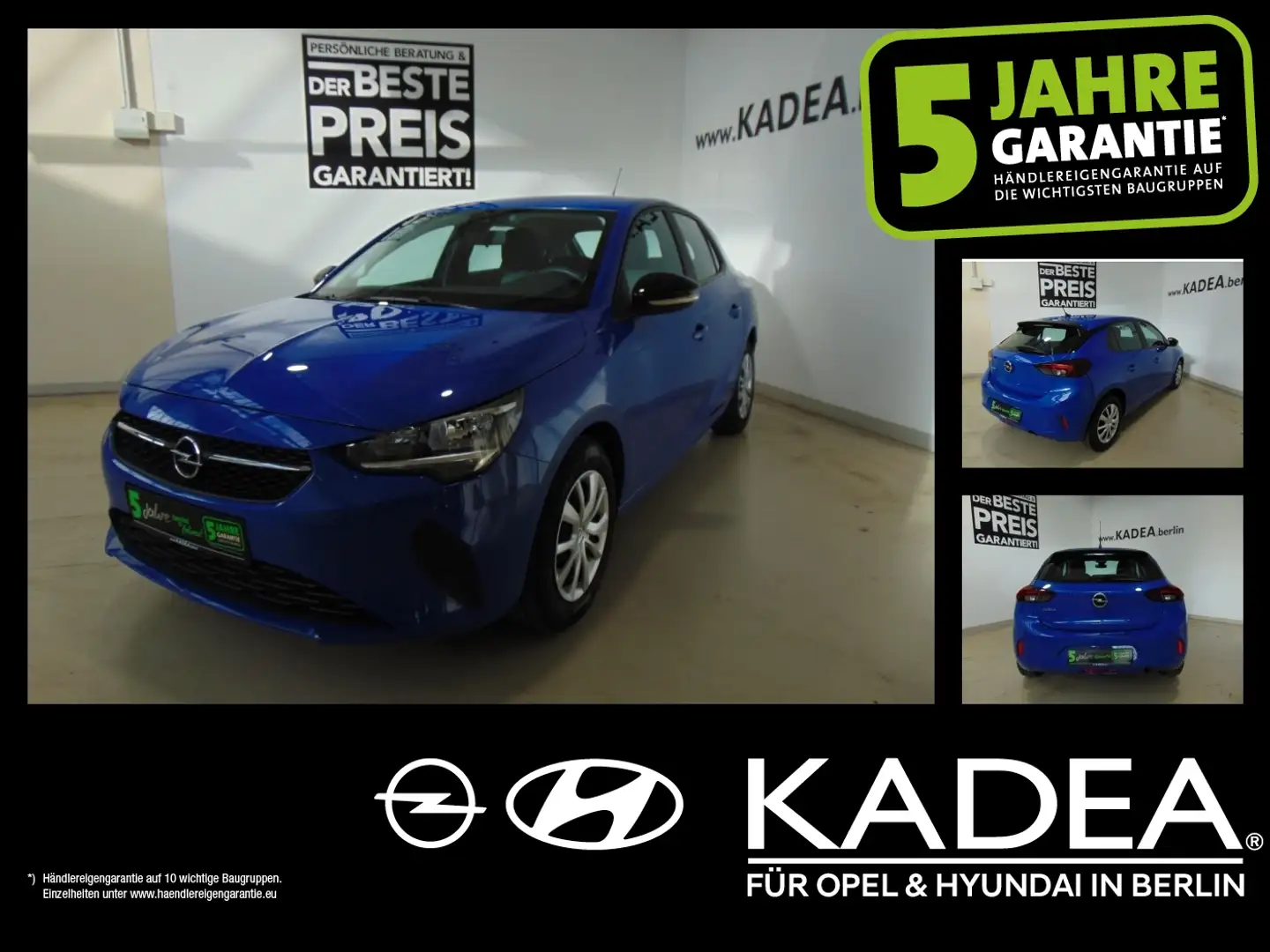 Opel Corsa F 1.2 Edition nur 8940 Kilometer !!! Bleu - 1