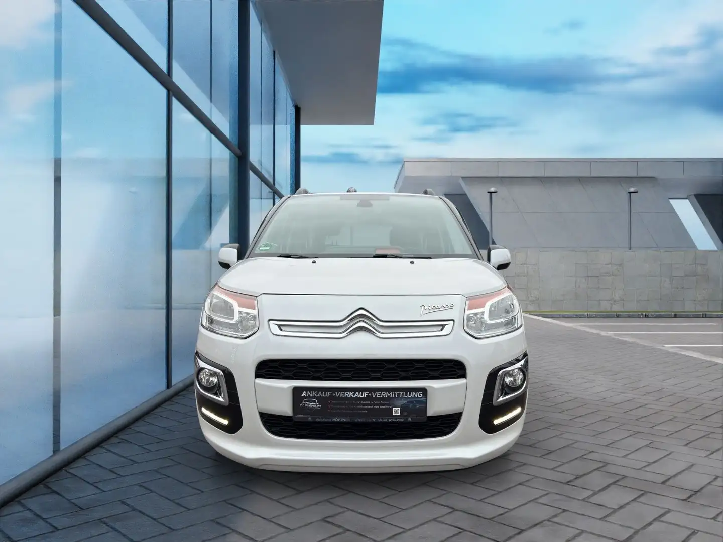 Citroen C3 Picasso 1.6eHDi Exclusive,Automatik, LED,Navi Weiß - 2