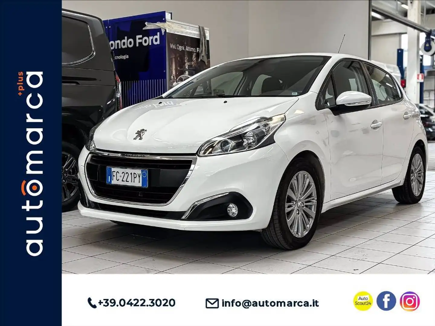 Peugeot 208 5p 1.2 puretech Active 82cv Blanc - 1