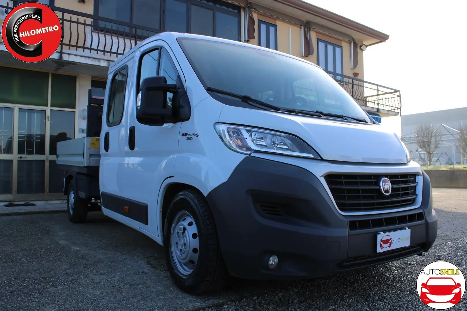 Fiat Ducato 2.3 mtj 131 CV Gru Doppia Cabina 7 Posti Weiß - 2