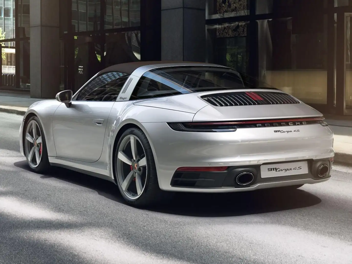 Porsche Targa 911 Targa 4 S PDK Gümüş rengi - 2