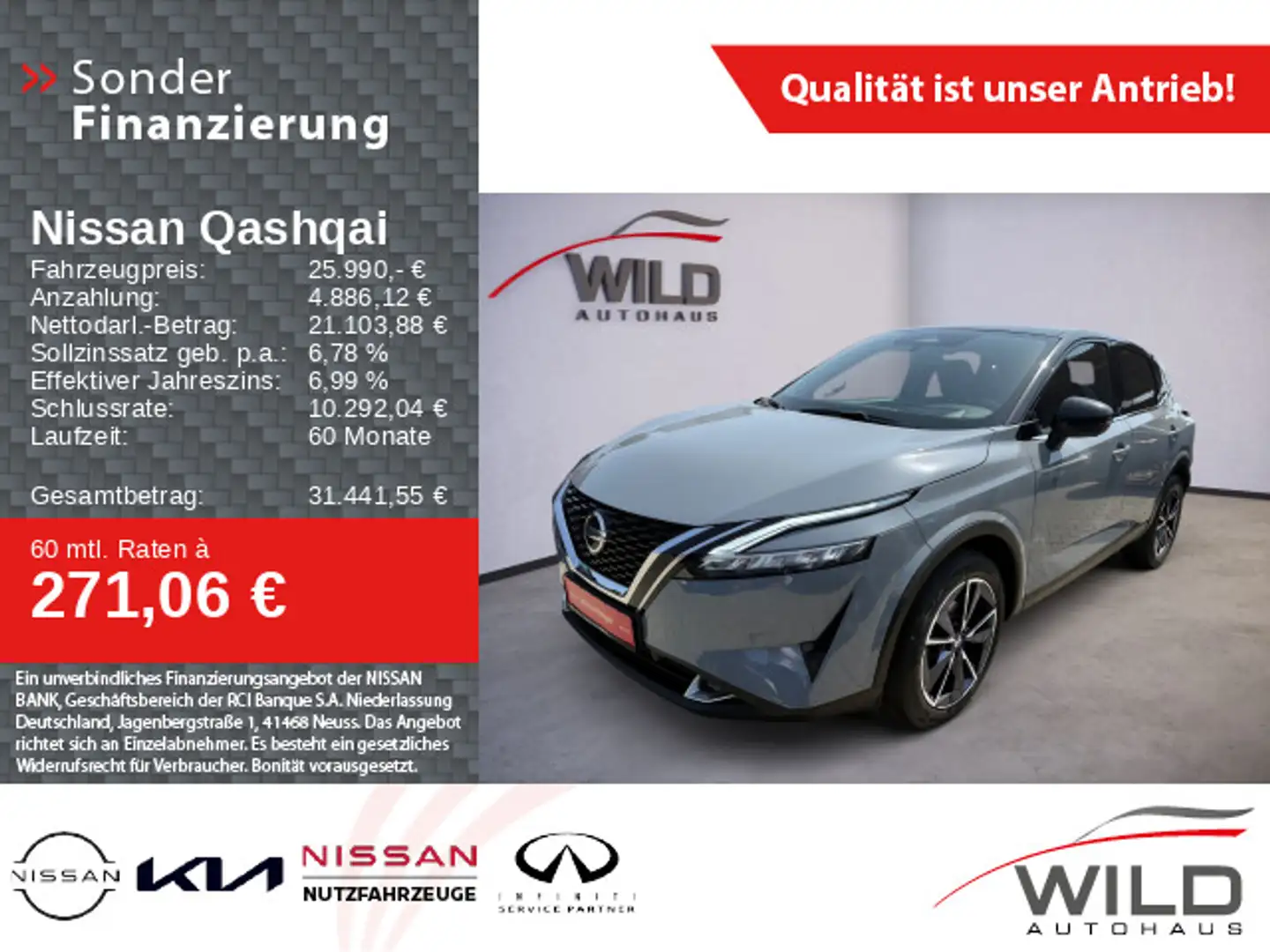 Nissan Qashqai 1.3 DIG-T Tekna, SHZ, 360°CAM, LED Grigio - 1