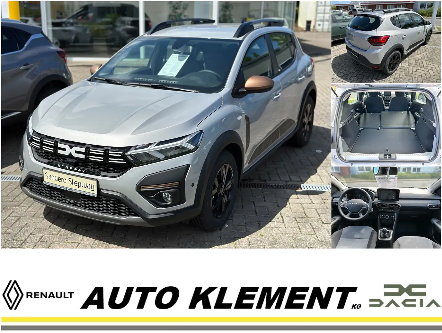 Dacia Sandero Stepway Extreme TCE 100 ECO-G, Kamera, Klimaautoma Grau - 1