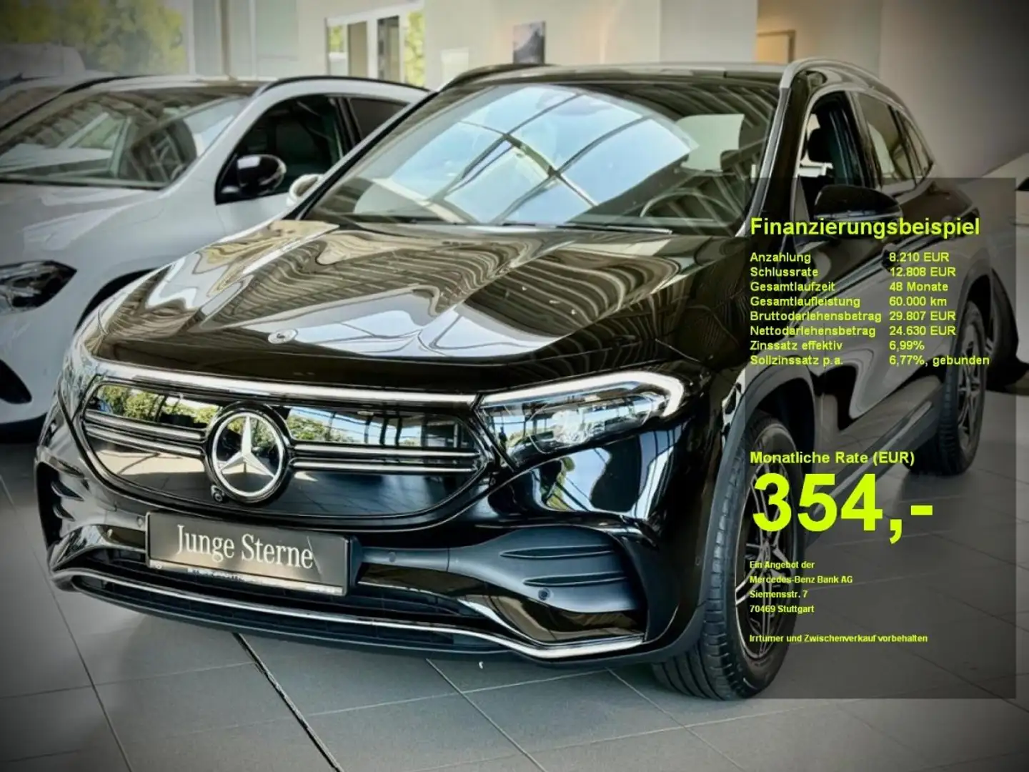 Mercedes-Benz EQA 300 4M AMG+MBUX+KAMERA+Ambiente+FLEXBONUS Nero - 1