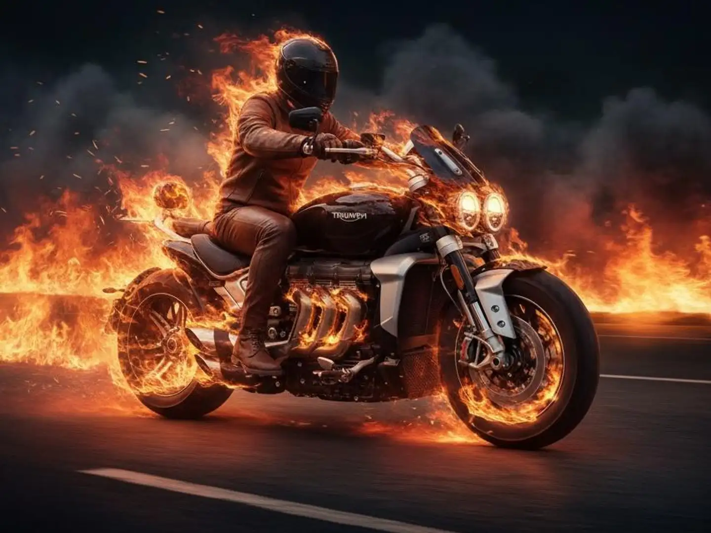 Triumph Rocket 3 GT Muscle Cruiser Negro - 1