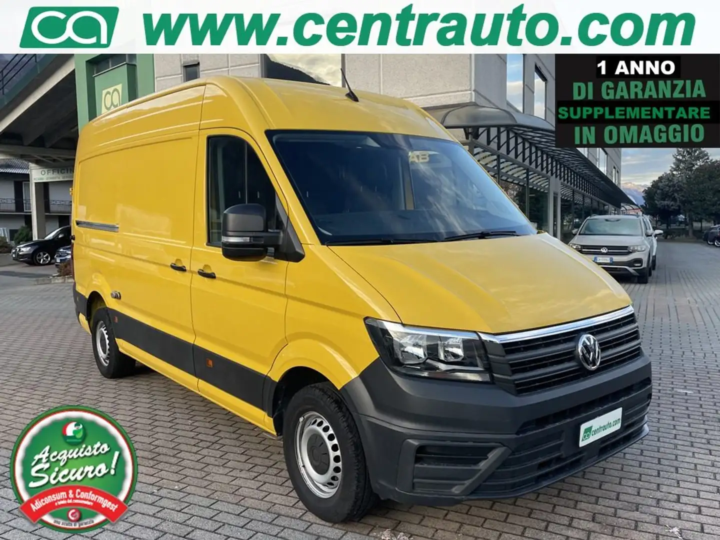 Volkswagen Crafter 30 2.0 TDI PM-TA Furgone *AUTOCARRO*3 POSTI*+IVA Jaune - 1