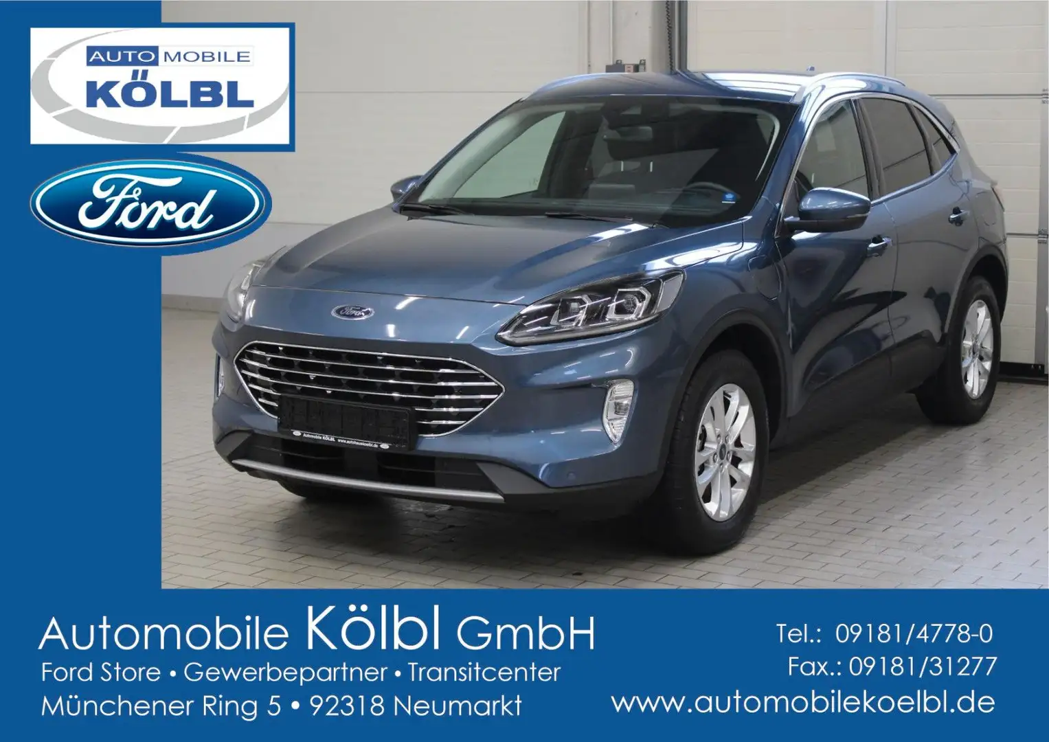 Ford Kuga Plug-in-Hybrid Titanium, NAVI/KAMERA/LED Bleu - 1