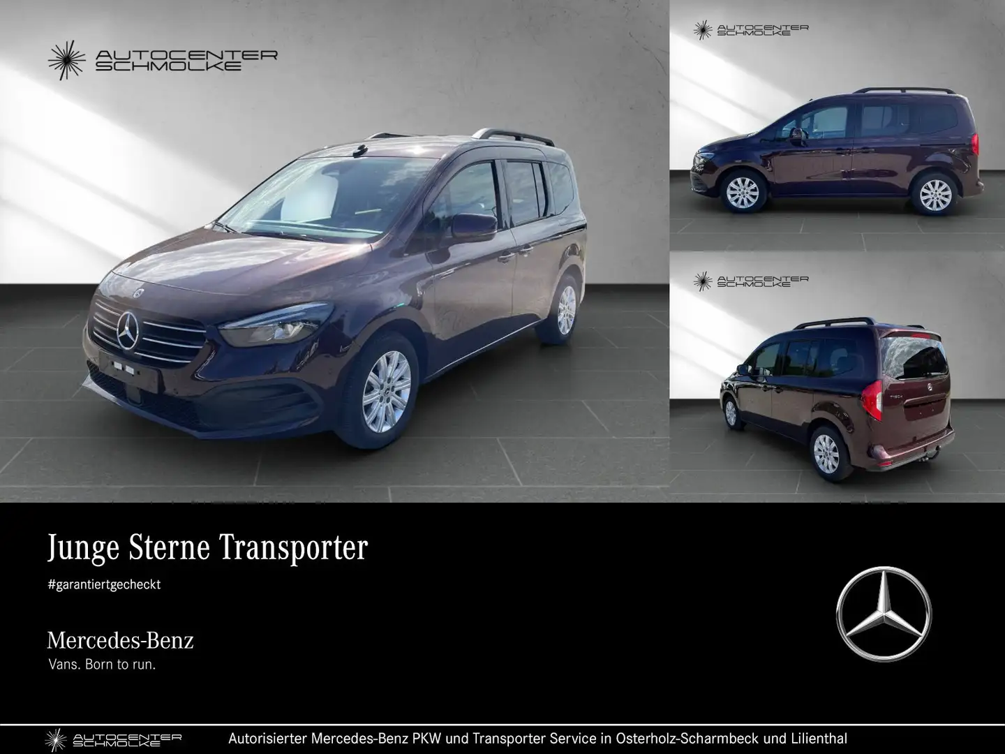 Mercedes-Benz T-Klasse T 180 d PROGRESSIVE*DAB*NAVI*LED*AHK*GJR*KAMERA Rot - 1