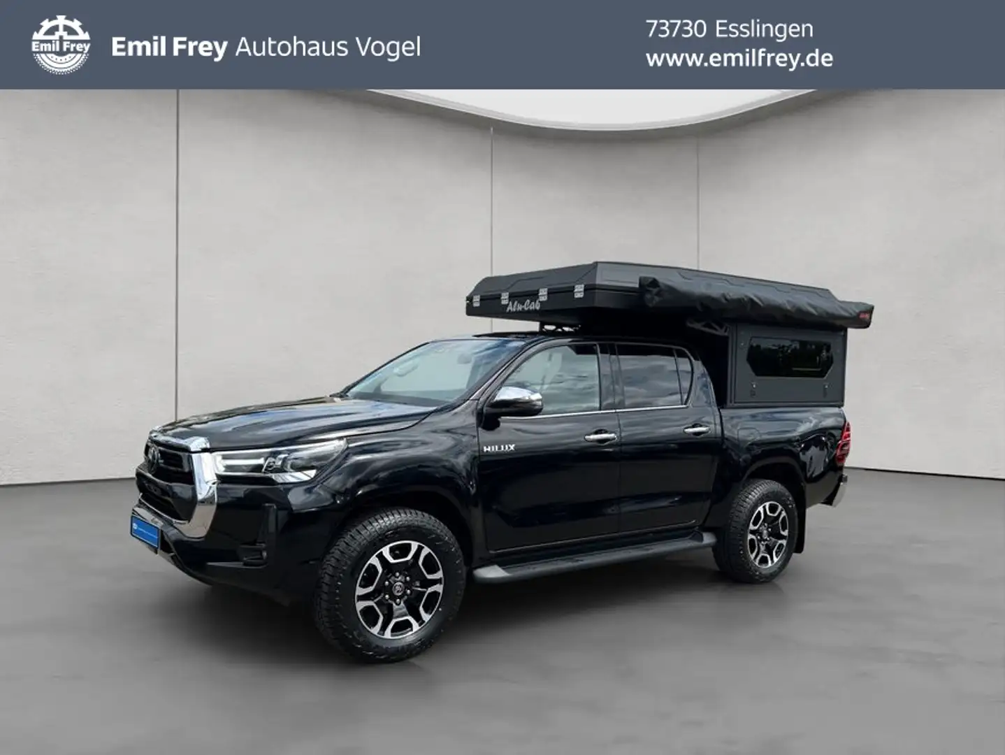 Toyota Hilux HiLux 4x4 Double Cab MHEV Alu-Cab m. Zelt Siyah - 1