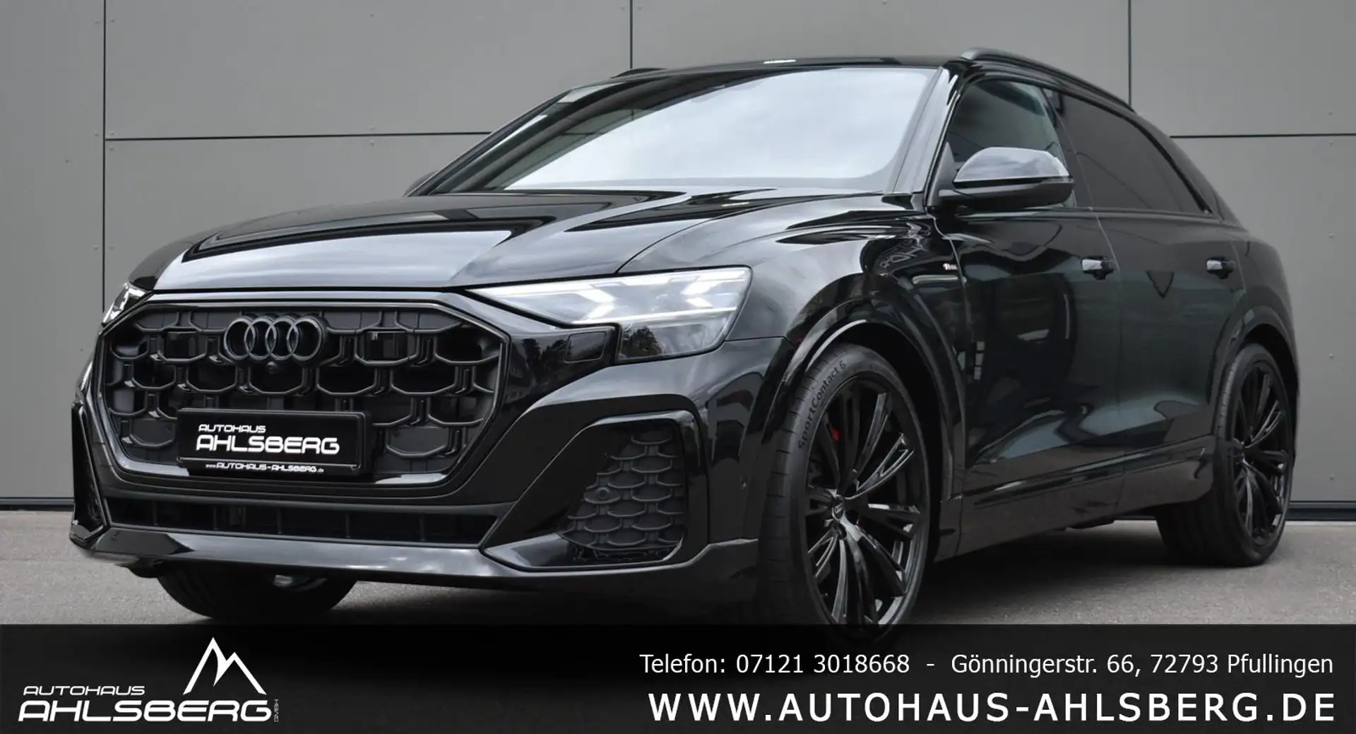 Audi Q8 S-LINE PA MATRIX/MASSA/360°/SOFT/STHZ/PANO/23" Schwarz - 1