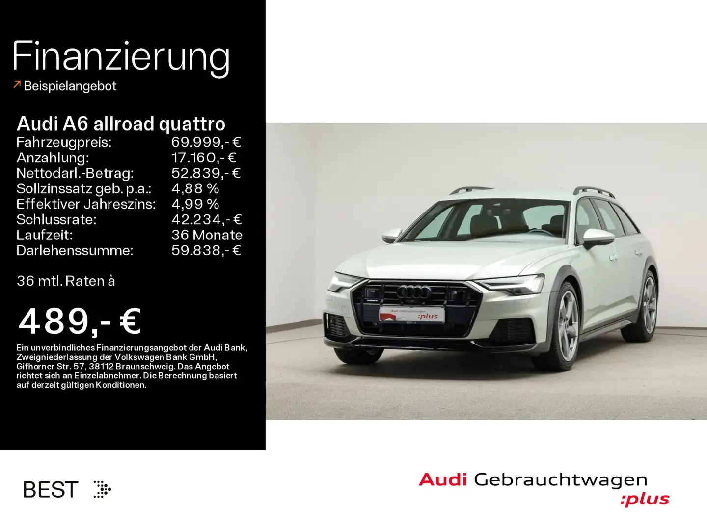 Audi A6 allroad A6 Allroad 55 TDI quattro HD-MATRIX*LUFT*STHZG*A Silber - 1