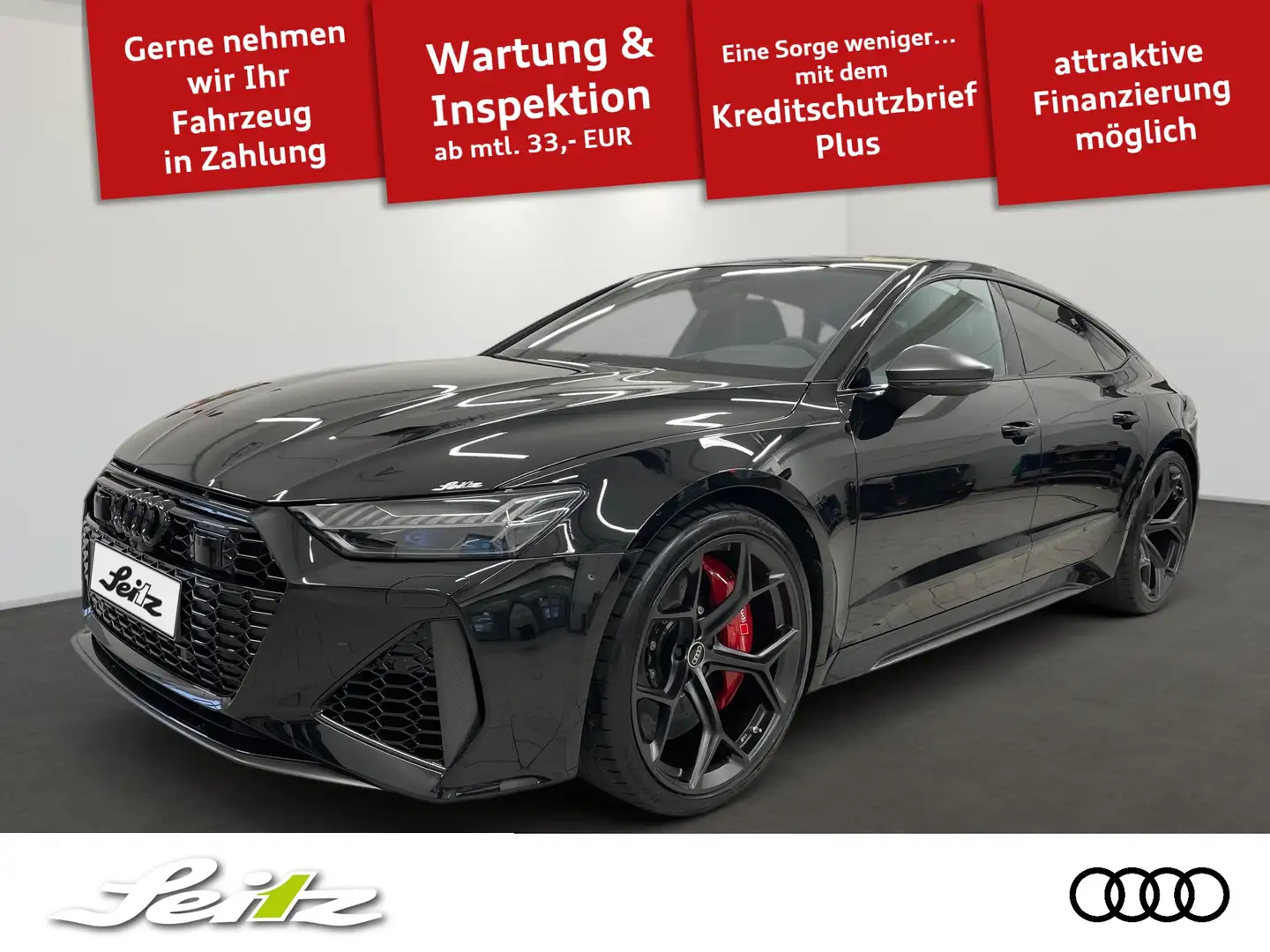 Audi RS7 performance Sportback 4.0 TFSI quattro *B&O*PANO*N Fekete - 1