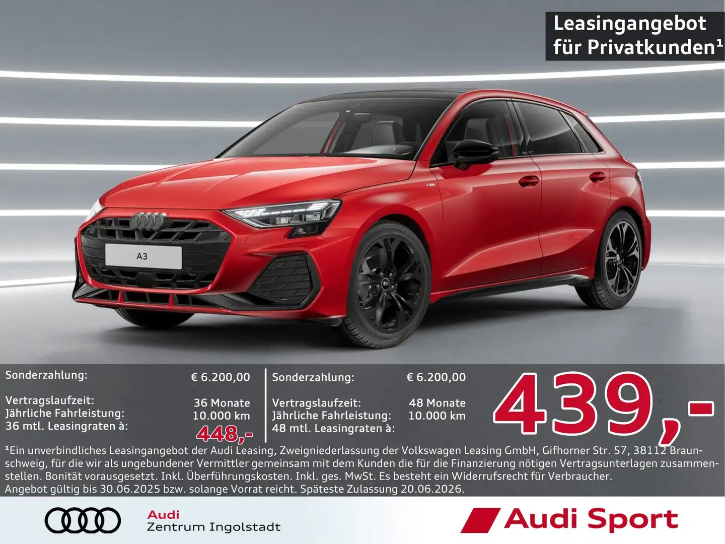 Audi A3 SB S line 35 TFSI S tronic UPE 52.555,- Rot - 1