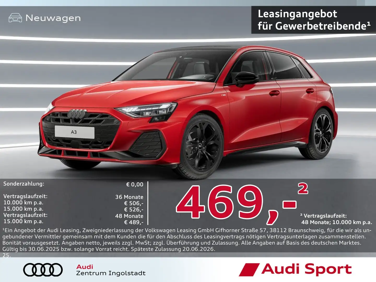 Audi A3 SB S line 35 TFSI S tronic UPE 52.555,- Rot - 2