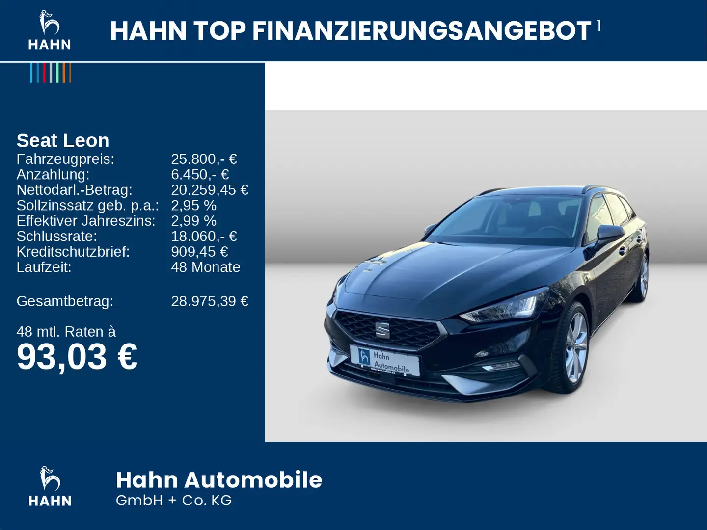 SEAT Leon Sportstourer 1.5TSI FR Navi LED CAM Sitzhzg Zwart - 2