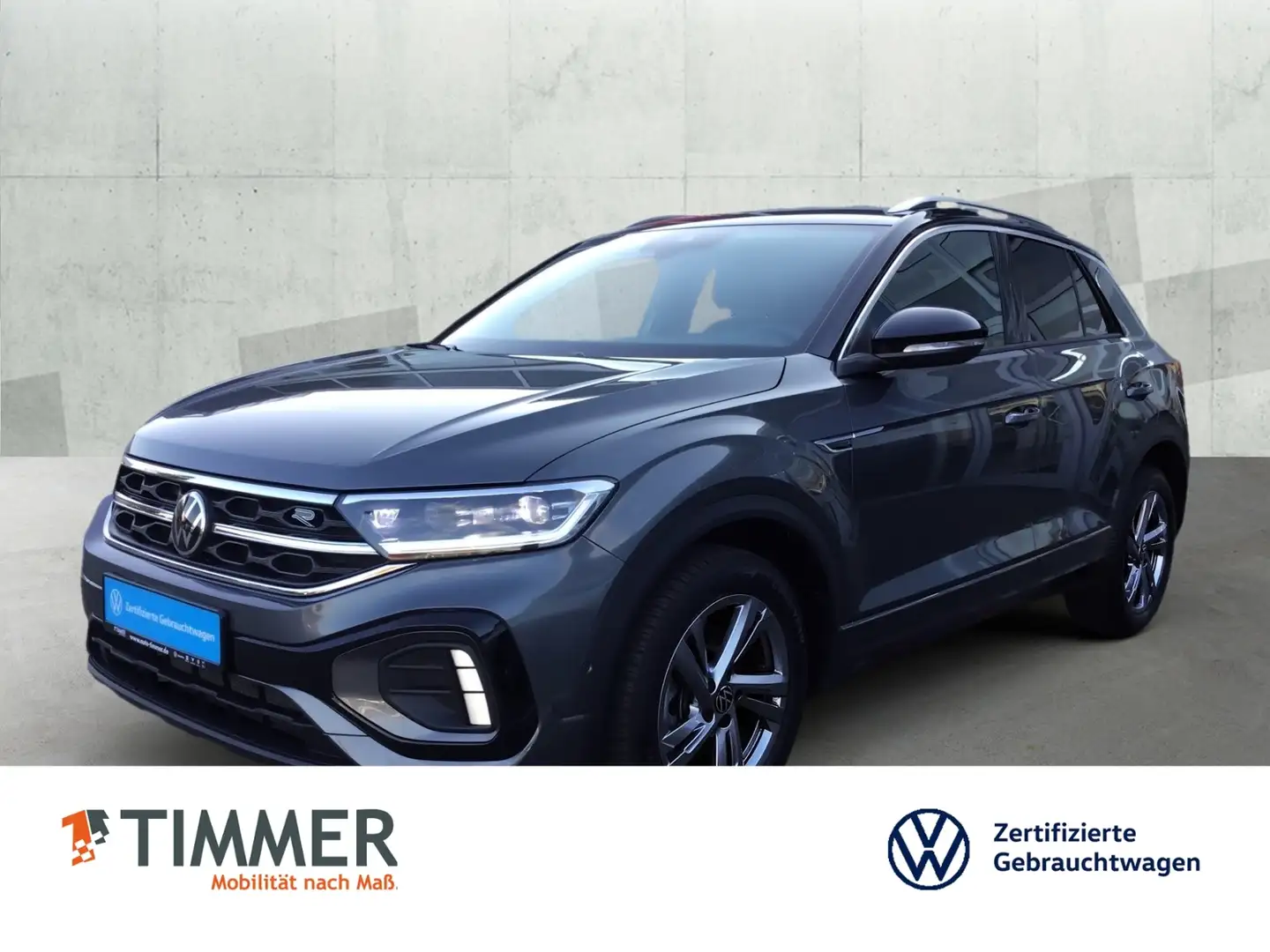 Volkswagen T-Roc 2.0 TDI DSG R-LINE *AHK *LED *ACC *RKAM *NAVI * Grau - 1