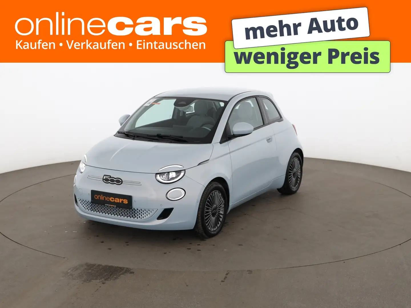 Fiat 500e Icon 42kWh Aut LED NAV DIGI-TACHO TEMP R-CAM Blau - 1