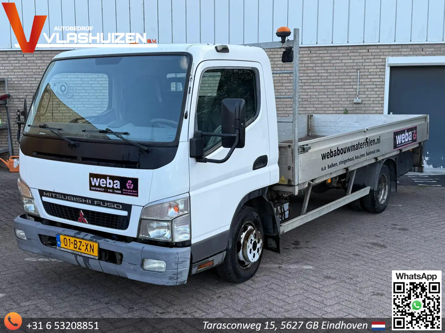 Mitsubishi Canter 3C13 3.0 DI 335 |€ 4.950,- MARGE! | Open Laadbak | Wit - 1