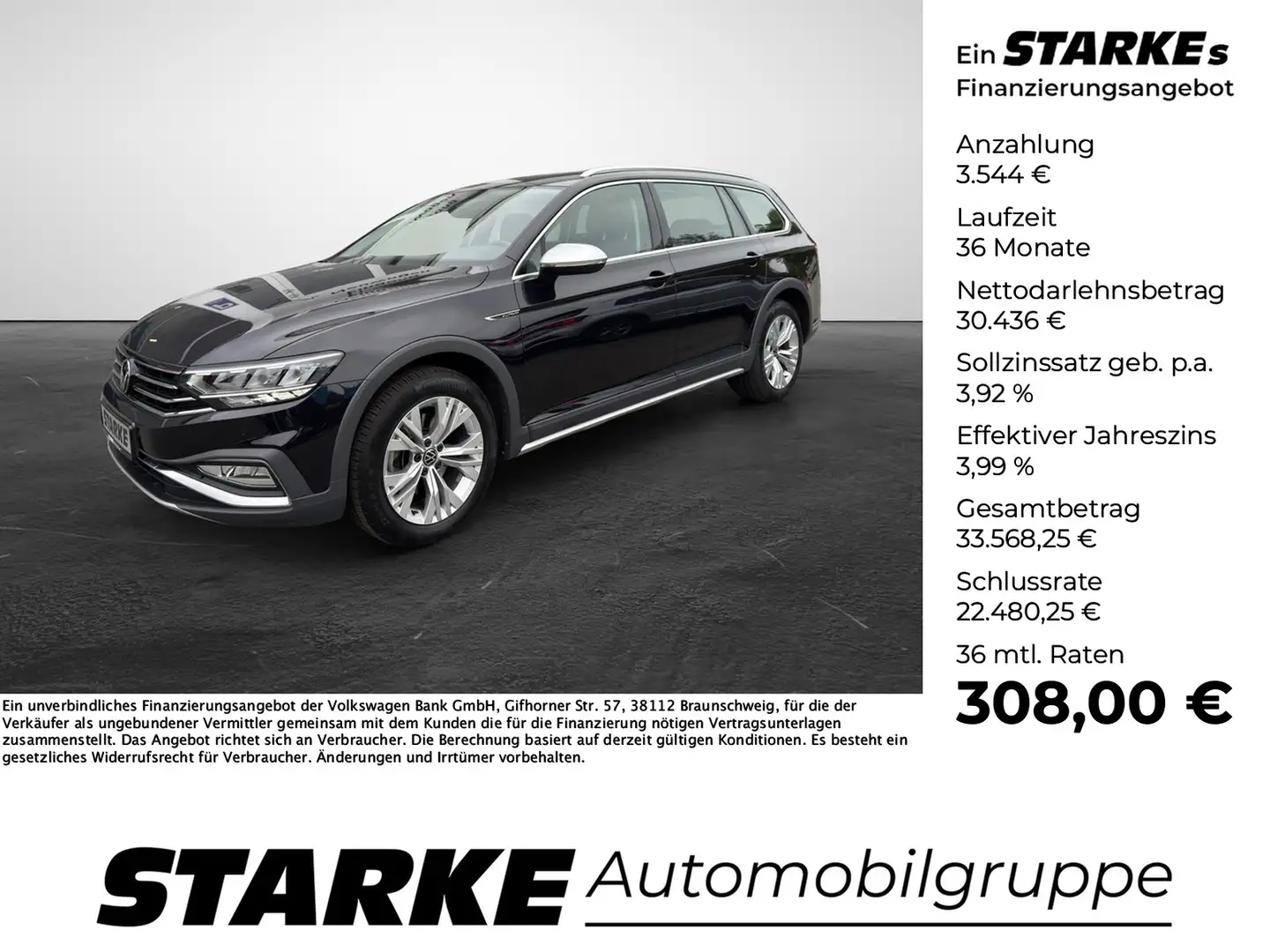 Volkswagen Passat Alltrack 2.0 TDI DSG 4Motion Zwart - 1