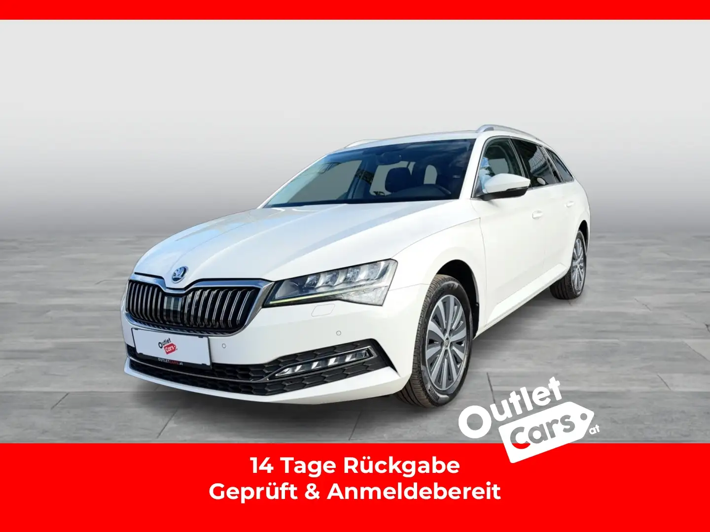 Skoda Superb Combi 2.0 TDI Style AHK+LED+NAVI+RADAR+LM Weiß - 1