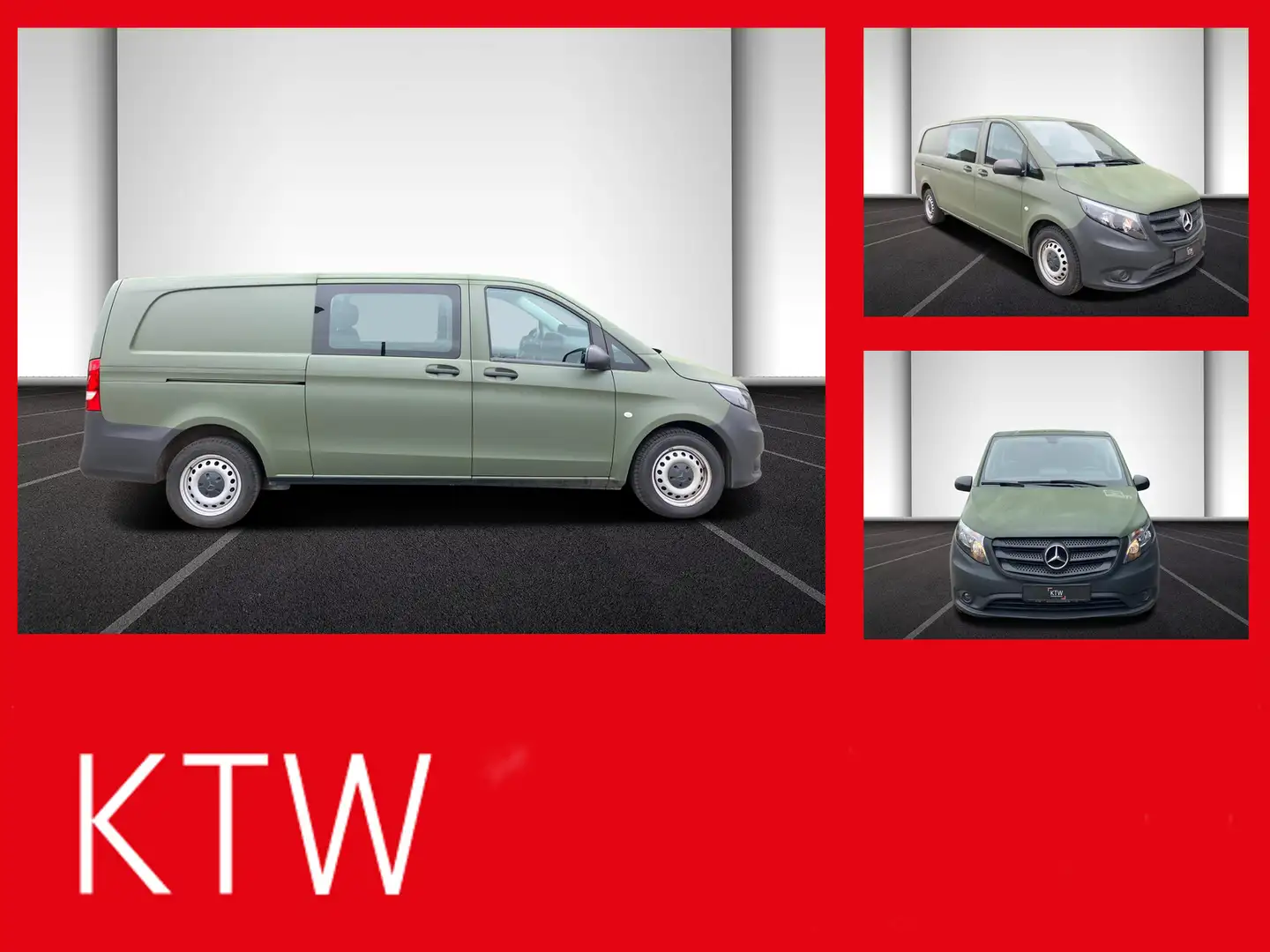 Mercedes-Benz Vito 114 Mixto Extralang,Klima,Tempomat,Standhzg Grün - 1