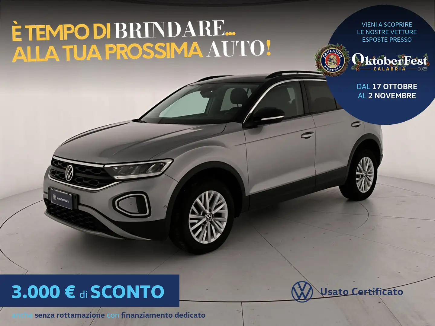 Volkswagen T-Roc 2.0 tdi life 115cv Grigio - 1