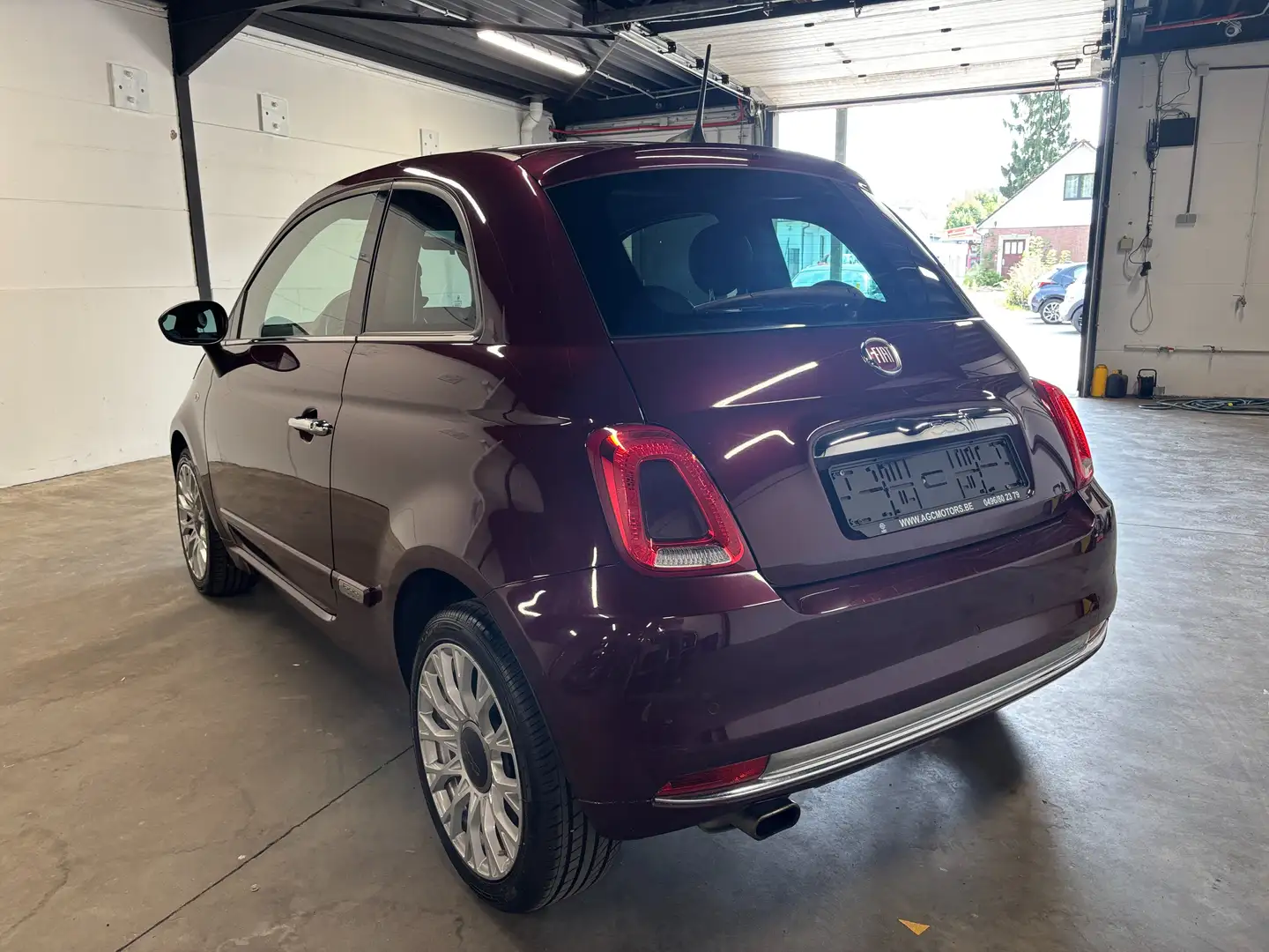 Fiat 500 500 1.2i Club Edizione *Toit Ouvrant* Mauve - 2