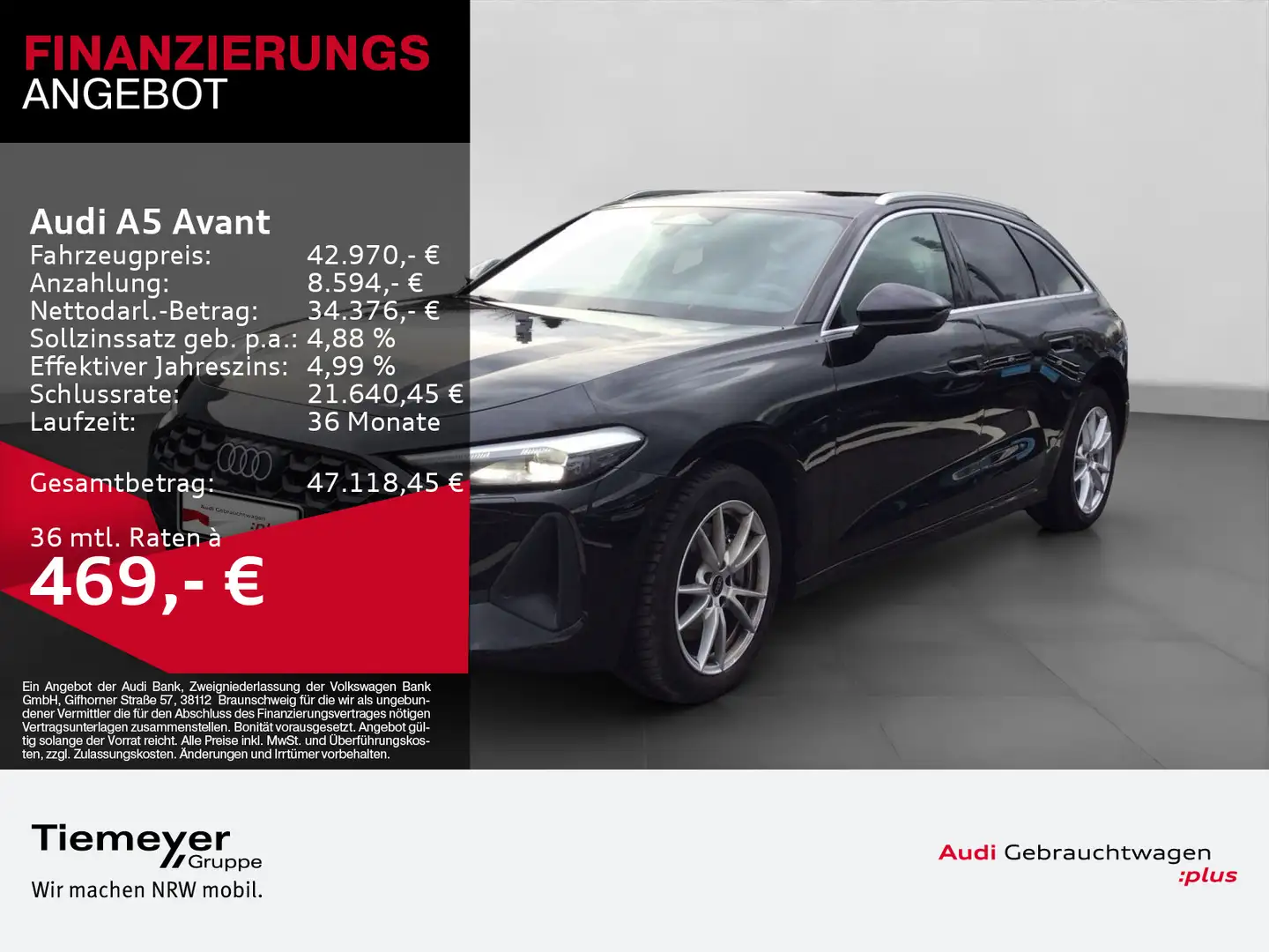 Audi A5 TFSI Q KAMERA ACC eSPORTSITZE Schwarz - 1