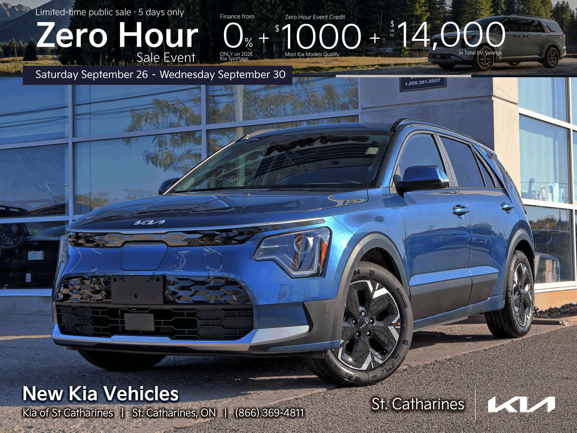 Blue 2026 Kia Niro EV SUV / Crossover  1-Speed Automatic