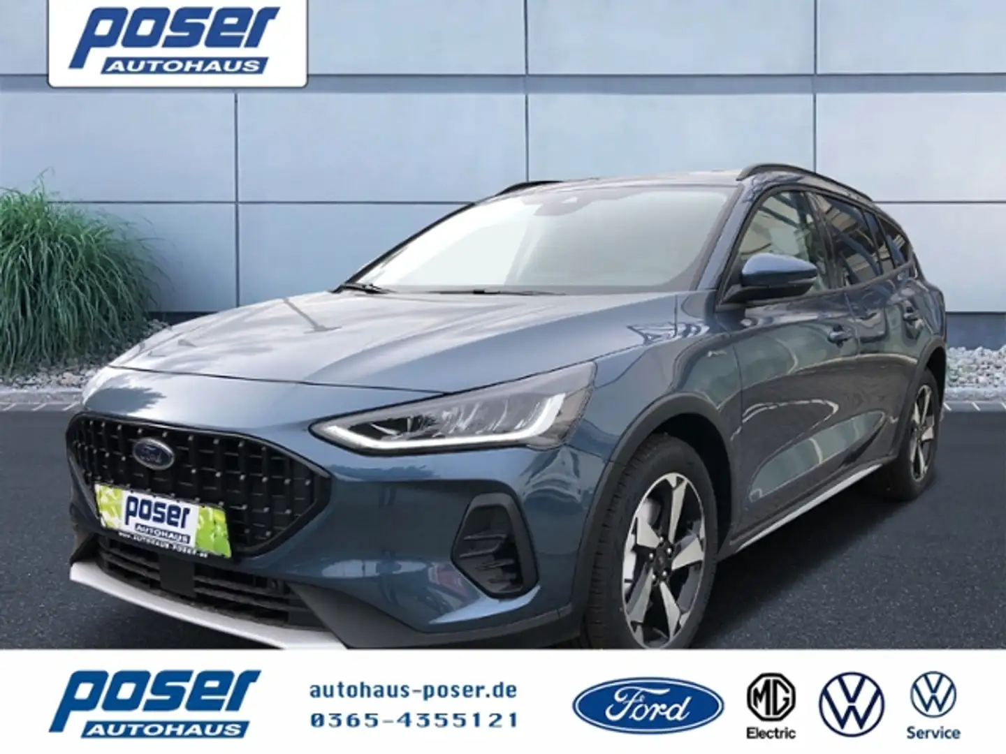 Ford Focus Active Style Turnier 1.0 EcoBoost Hybrid (MHEV) Blauw - 1