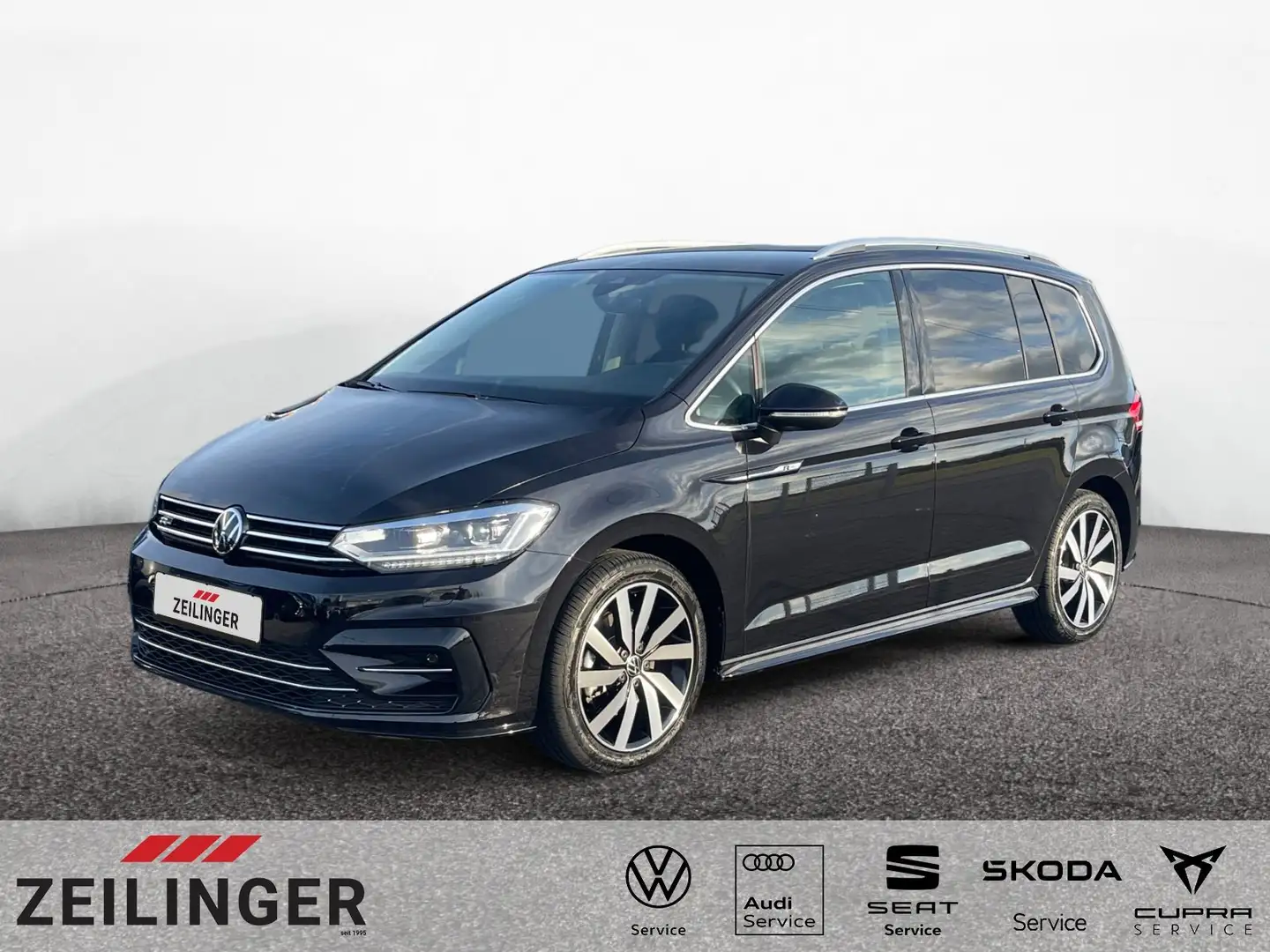 Volkswagen Touran Highline TSI DSG|R-Line|AHK|el.HECK|7SITZ Schwarz - 1