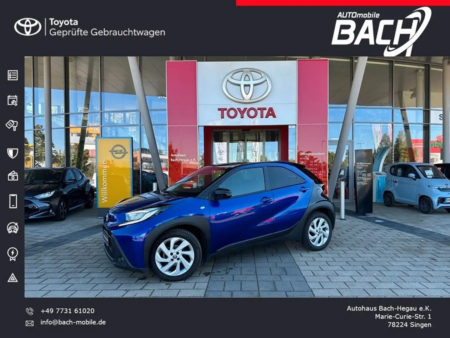 Toyota Aygo X 1,0 Pulse, AUTOMATIK, NAVI, KEYLESS, LED Blau - 1