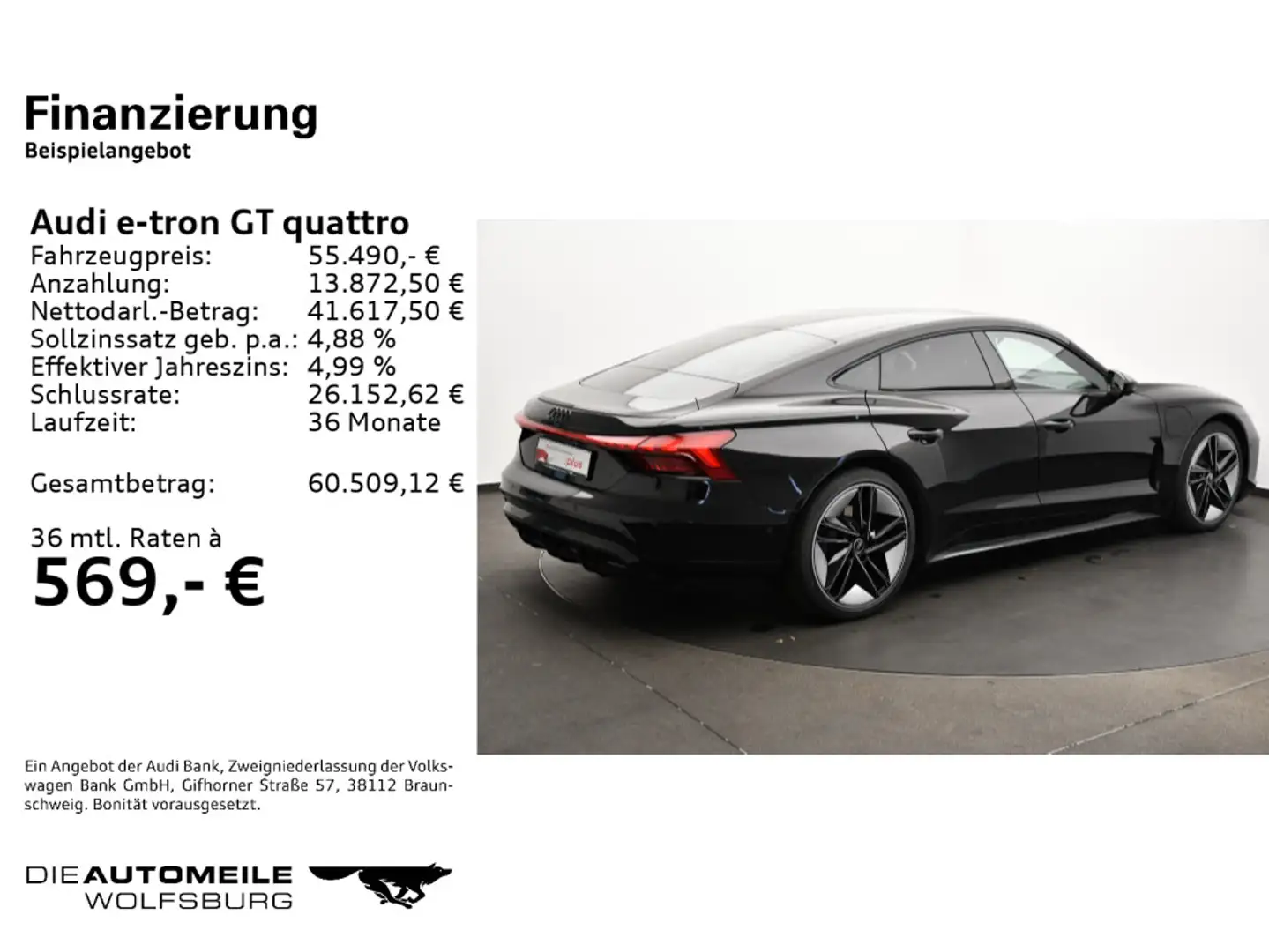 Audi e-tron GT Pano/Tempo/Einparkhi Schwarz - 2