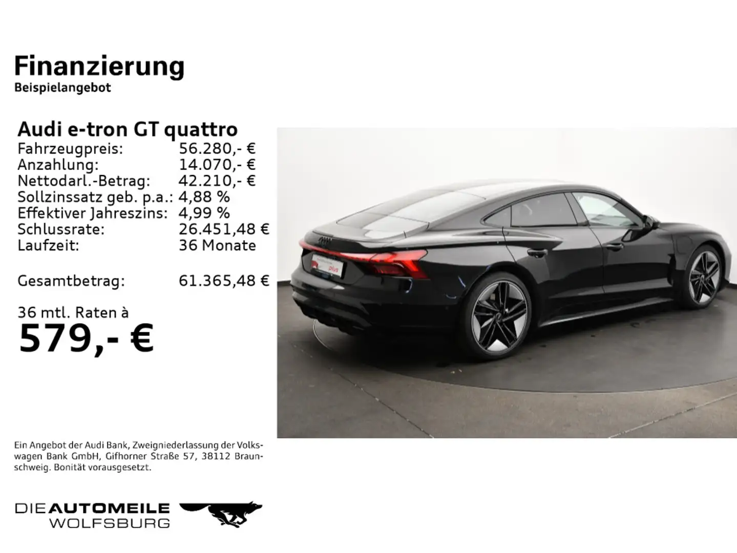 Audi e-tron GT Pano/Tempo/Einparkhi Schwarz - 2