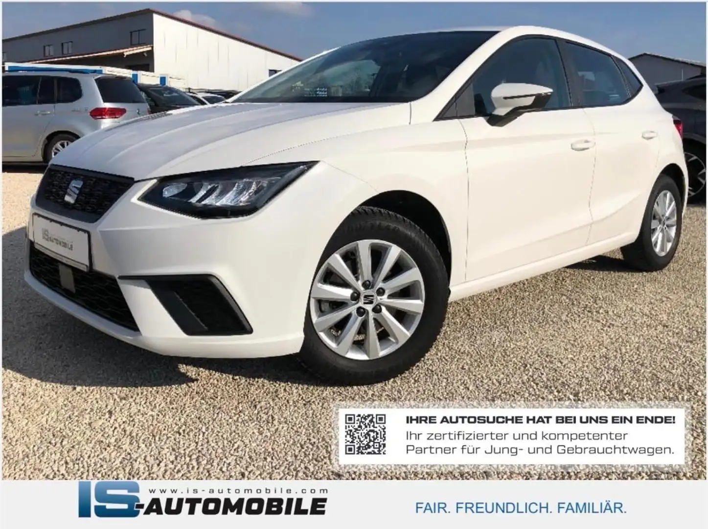 SEAT Ibiza Style,NAVI,LED,GRA,SHZ,DAB,PDC,Volldigital Weiß - 1