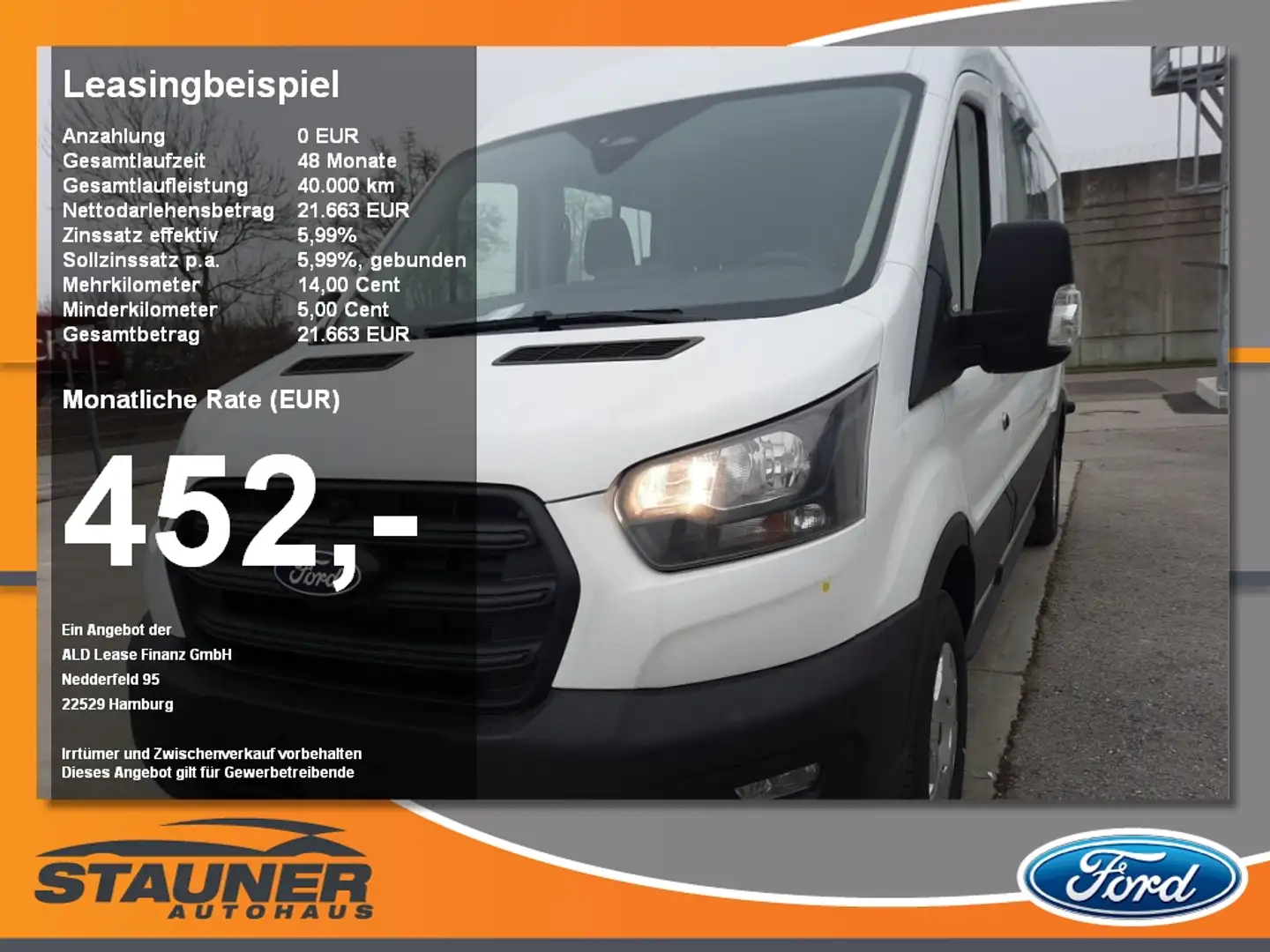 Ford Transit Doka Kasten 2.0 TDCi 350L3 Trend PDC AHK Weiß - 1