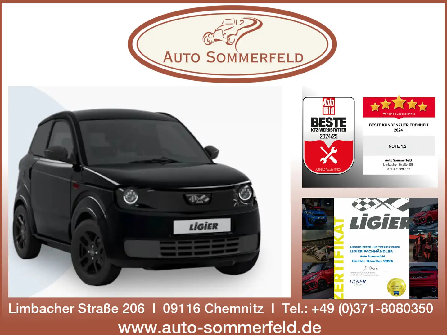 Ligier Myli I.DEAL mit neuem Diesel Motor Noir - 1