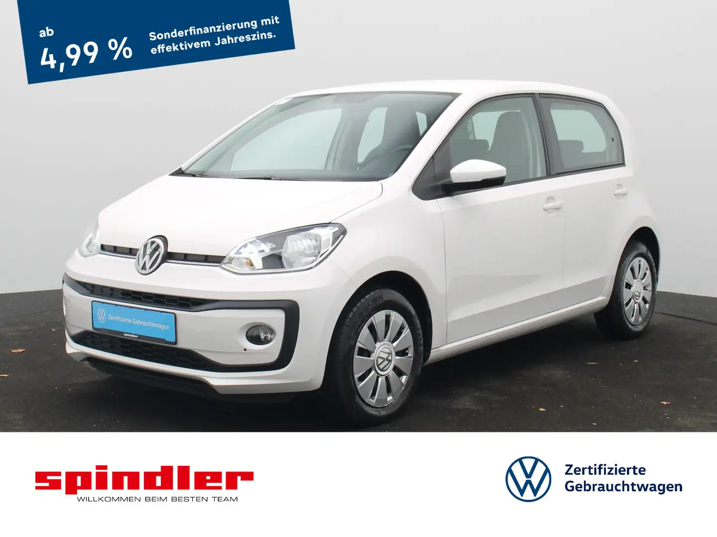 Volkswagen up! 1.0 - move up! / Bluetooth, Klima, SHZ Weiß - 1