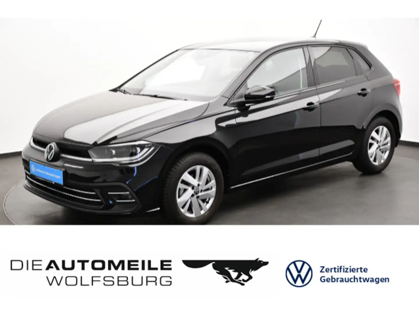 Volkswagen Polo VI 1.0 TSI Style Einparkhi v+h/Matrix LED/A Schwarz - 1