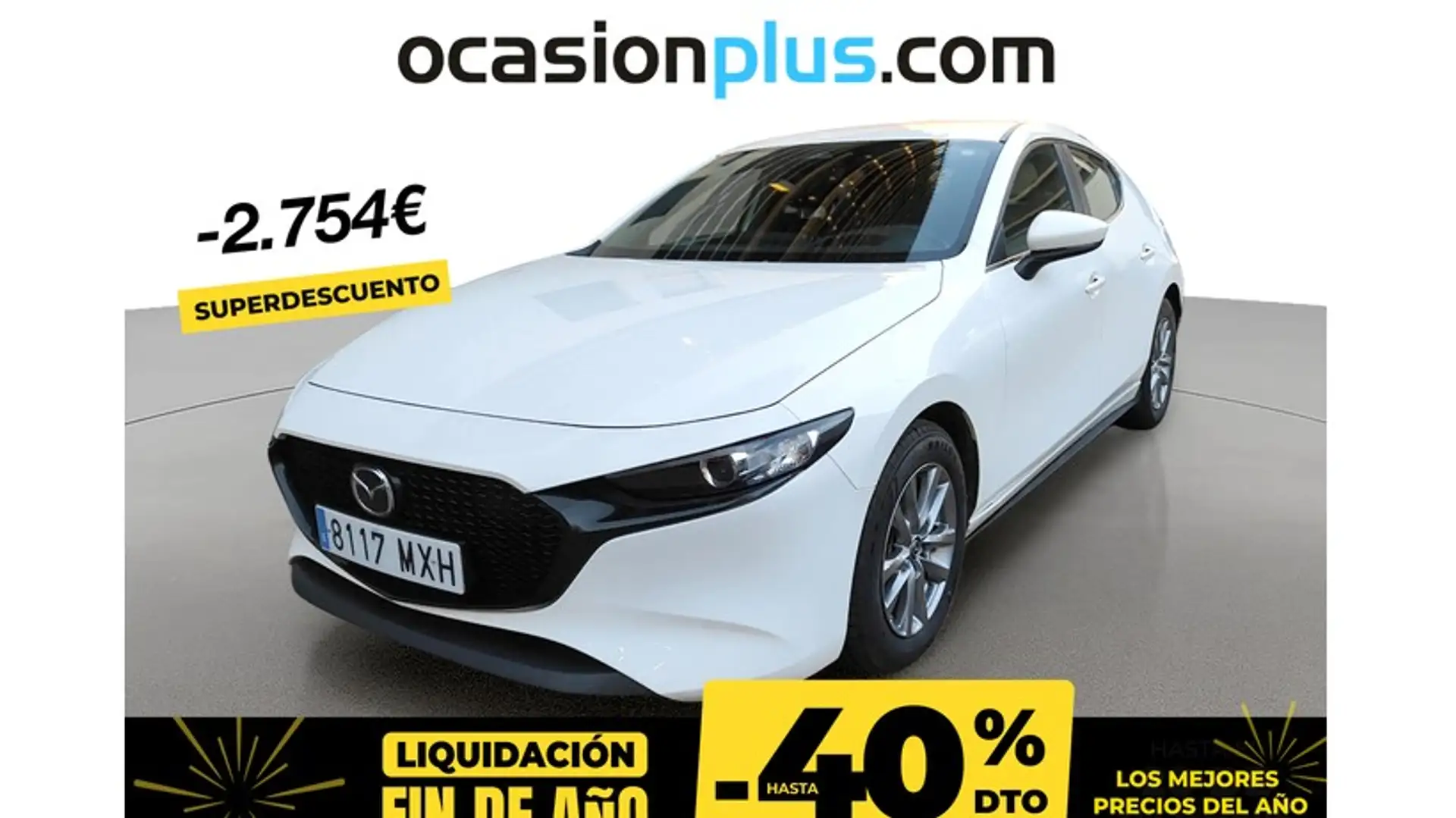 Mazda 3 2.5 e-Skyactiv-G Prime-line 103kW Blanc - 1