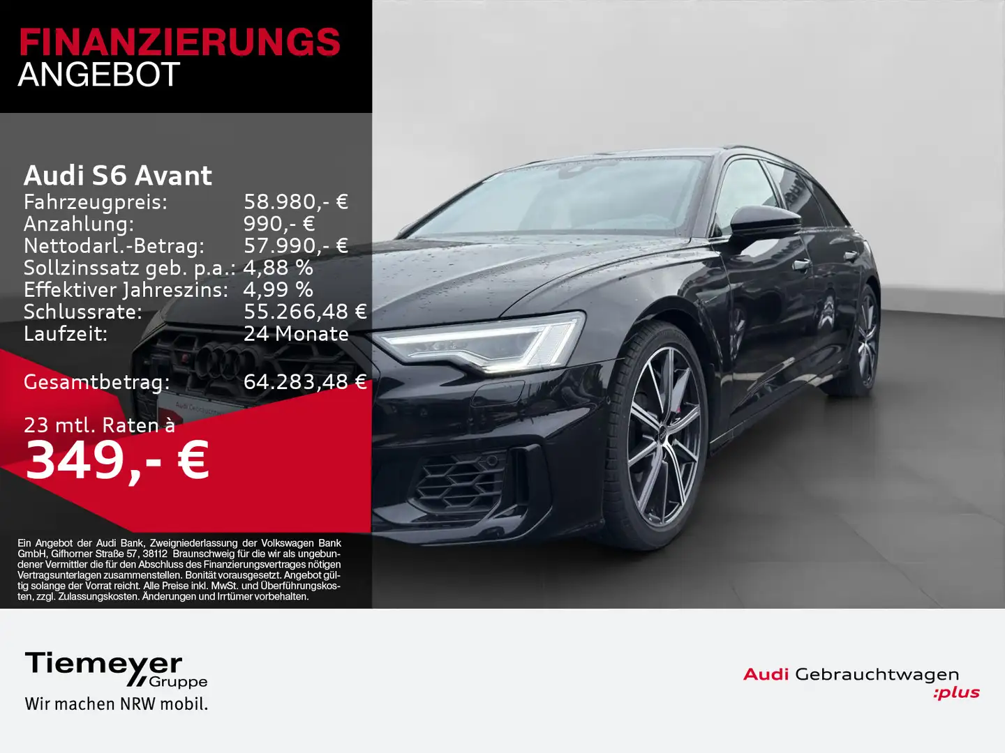 Audi S6 TDI Q MATRIX NAVI+ VIRTUAL LM20 Schwarz - 1