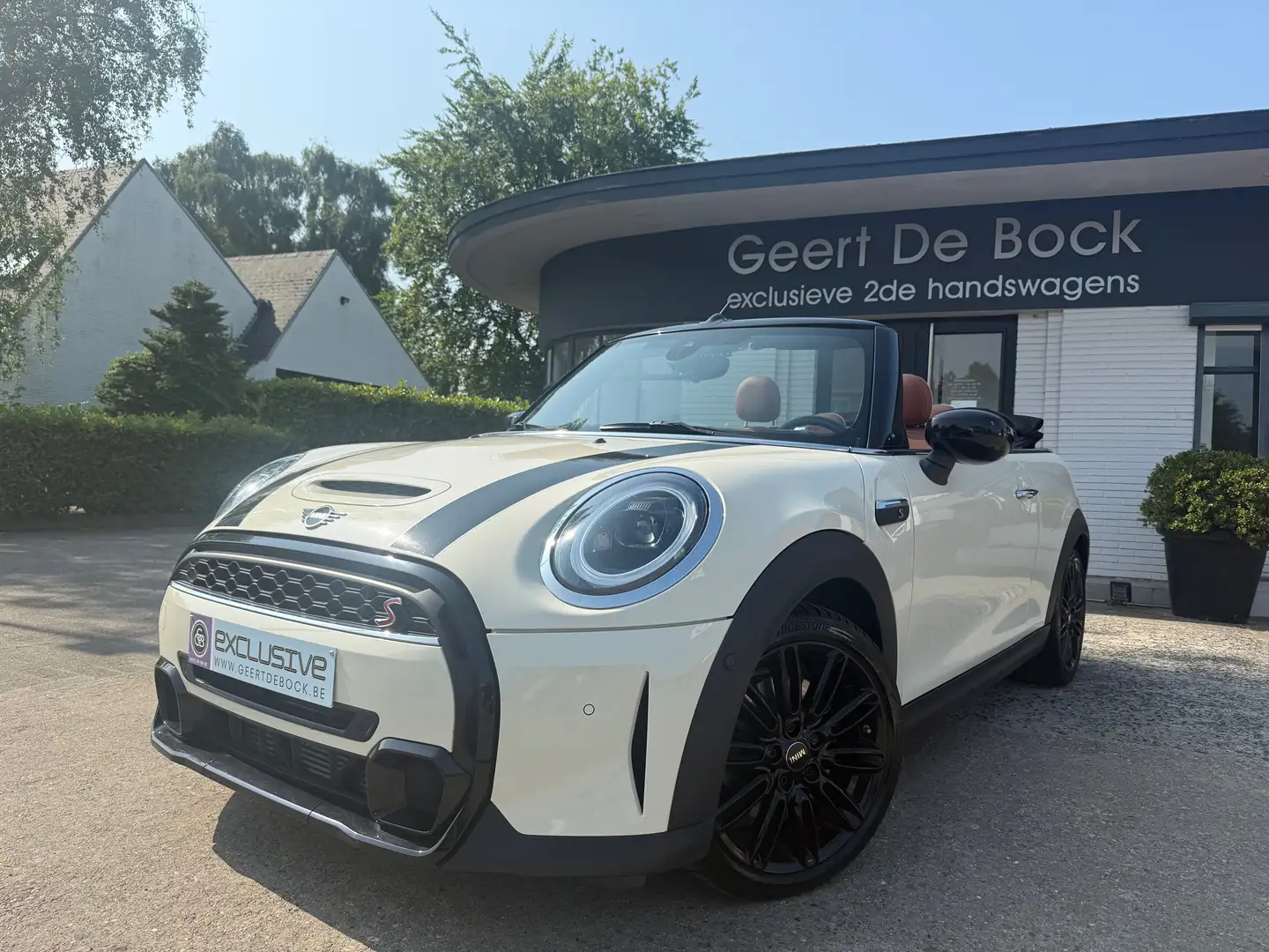 MINI Cooper S Cabrio Cabriolet 2.0AUT/LEDER/CAMERA/NAVI/18" BLACK Biały - 1